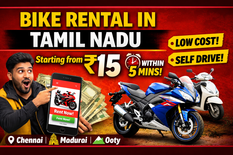 How to Rent a Bike in Tamil Nadu (Complete 2026 Guide) – Easy, Affordable & App-Based