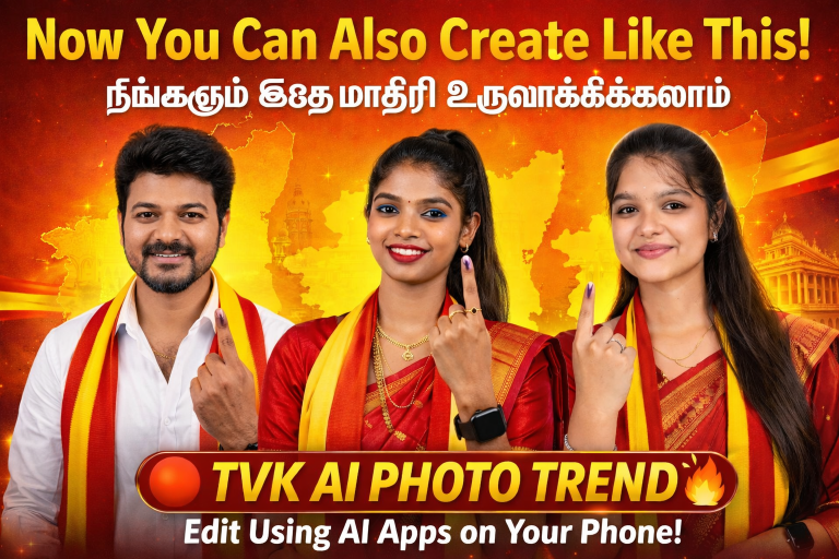 Create TVK AI Photo Edit on Android 📱🔥 | Tamilaga Vetri Kazhagam Poster Trend 2026