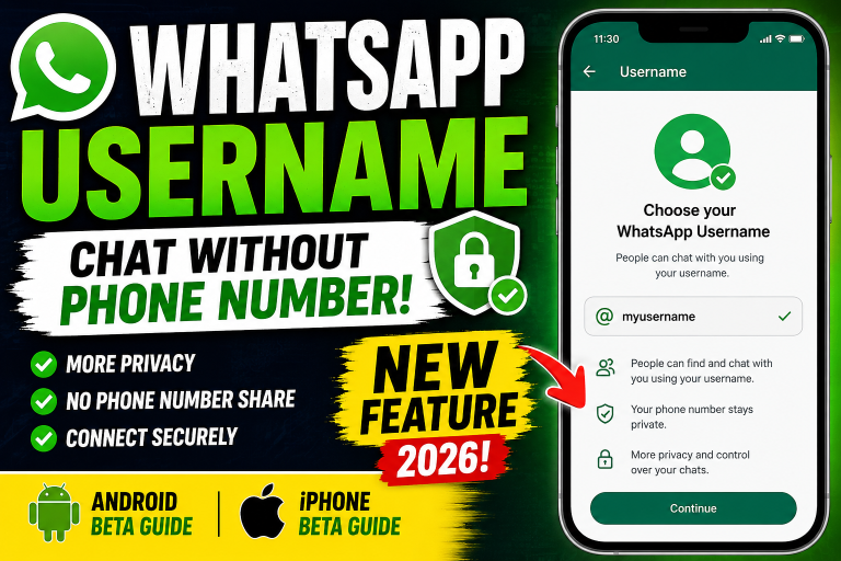 WhatsApp Username Feature: How to Chat Without Sharing Your Phone Number (Android & iPhone Guide) 📱🔒